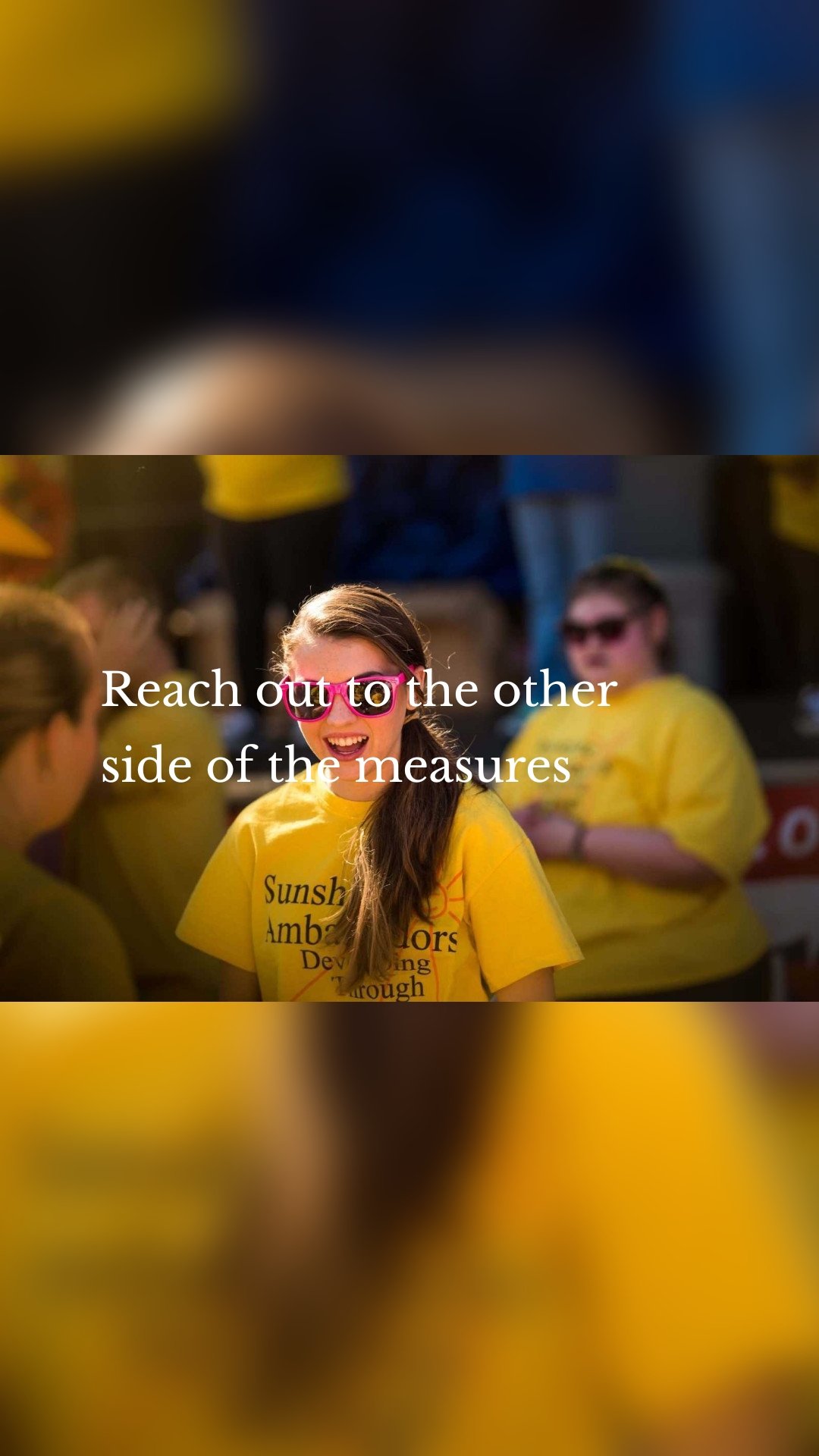 Reach out to the other side of the measures 